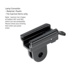 Bicycle Headlight Holder Front LED Lamp Buckle Quick Mount Release Helmet Adaptor Bracket Light Switch 360°Rotation Flashlight Mount Holder Bicycle Cycle Bike Front Torch Mount LED Headlight Holder Clip Clamp Rubber For Diameter Flashlight Stevvex