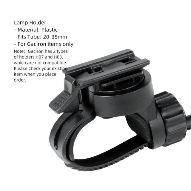 Bicycle Headlight Holder Front LED Lamp Buckle Quick Mount Release Helmet Adaptor Bracket Light Switch 360°Rotation Flashlight Mount Holder Bicycle Cycle Bike Front Torch Mount LED Headlight Holder Clip Clamp Rubber For Diameter Flashlight Stevvex