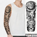 Full Women Man Realistic Waterproof Temporary Tattoo Tiger Stickers Luxury Big Design For Arm Thigh