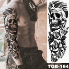 Full Women Man Realistic Waterproof Temporary Tattoo Tiger Stickers Luxury Big Design For Arm Thigh