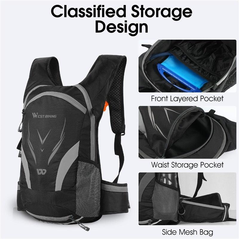 Bike Bags Portable Waterproof Backpack Cycling Water Bag Outdoor Sport Climbing Hiking Pouch Hydration Backpack  Bike Backpack  Mountain Biking Daypack Cycling Hiking Bicycle 10L Stevvex