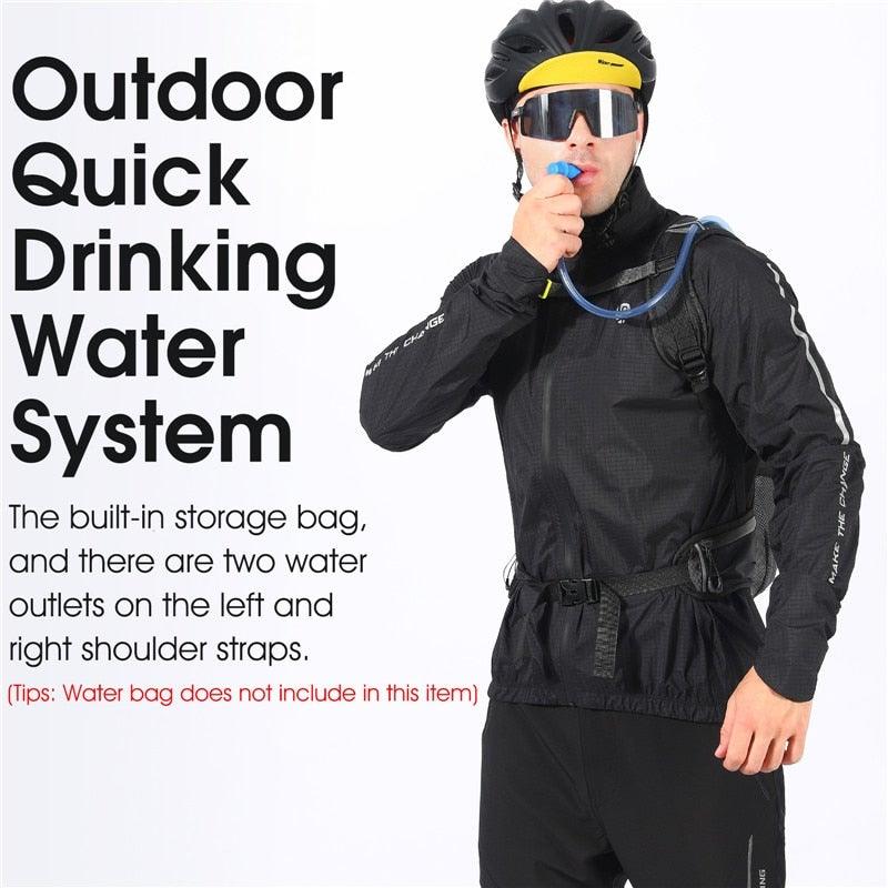 Bike Bags Portable Waterproof Backpack Cycling Water Bag Outdoor Sport Climbing Hiking Pouch Hydration Backpack  Bike Backpack  Mountain Biking Daypack Cycling Hiking Bicycle 10L Stevvex