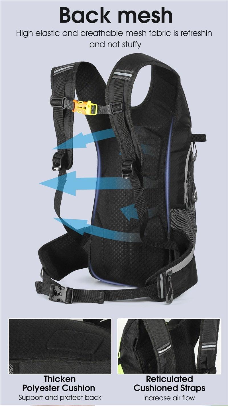 Bike Bags Portable Waterproof Backpack Cycling Water Bag Outdoor Sport Climbing Hiking Pouch Hydration Backpack  Bike Backpack  Mountain Biking Daypack Cycling Hiking Bicycle 10L Stevvex