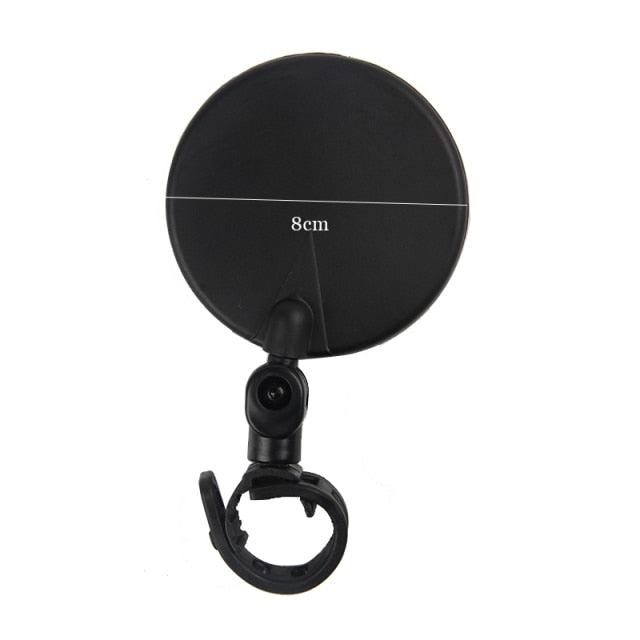 Bicycle Rearview Mirror Universal Handlebar Rearview Mirror 360 degree Rotate Rear View For Bike Bicycle Cycling Accessories Bicycle Rear Adjustable Rearview Mirror 360° Rotatable Rear-View Mirrors Handlebar Mounted Glass Mirror Universal Rearview Stevvex