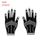 Fashion Women's Tattoo For Arm Temporary Body Paint Sticker Luxury Design For Wedding Party