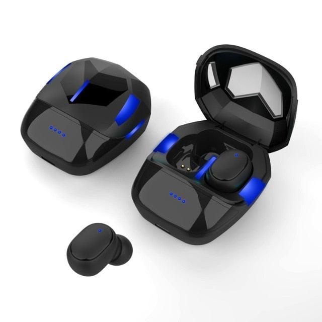 Sports Wireless Wearable Music Headphones Sweatproof LED Display Wireless Charging Case Bluetooth 5.1 Headset Game Real Earphone Radio In-ear Driver Headphones Earbuds For Outdoor Workout Stevvex