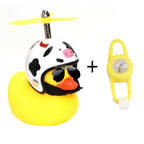Yellow Small Bike Duck Bicycle Bell Luminous Normal Duck Ducky Bicycle Airscrew Helmet Wind Motor Riding Cycling Lights Horn Rubber Duck Helmet Bike Horn Bell Car Decoration Bicycle Horn Stevvex