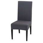 Solid Color Chair Cover Stretch Spandex Seat Cover For Office Wedding Banquet Hotel Home Chair Covers Banquet Chair Seat Protector Slipcover For Home Party Hotel Wedding Ceremony Stevvex
