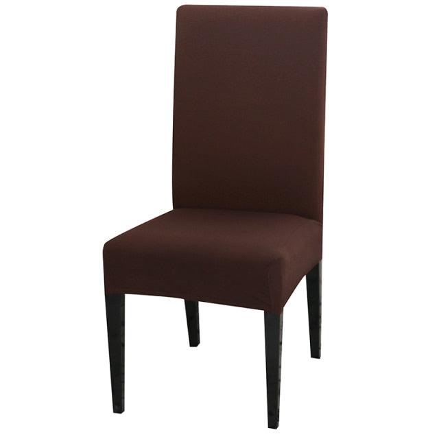Solid Color Chair Cover Stretch Spandex Seat Cover For Office Wedding Banquet Hotel Home Chair Covers Banquet Chair Seat Protector Slipcover For Home Party Hotel Wedding Ceremony Stevvex