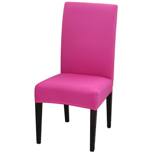 Solid Color Chair Cover Stretch Spandex Seat Cover For Office Wedding Banquet Hotel Home Chair Covers Banquet Chair Seat Protector Slipcover For Home Party Hotel Wedding Ceremony Stevvex