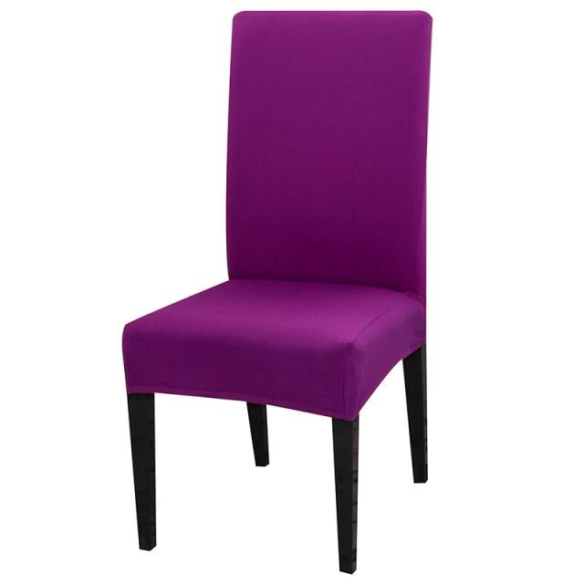 Solid Color Chair Cover Stretch Spandex Seat Cover For Office Wedding Banquet Hotel Home Chair Covers Banquet Chair Seat Protector Slipcover For Home Party Hotel Wedding Ceremony Stevvex