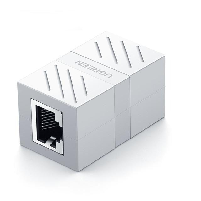 Elegant Small RJ45 Network Coupler Connector Cat7/6/5e Ethernet Adapter 8P8C Network Extender Extension Cable For Ethernet Cable Adapter Female To Female Black Stevvex