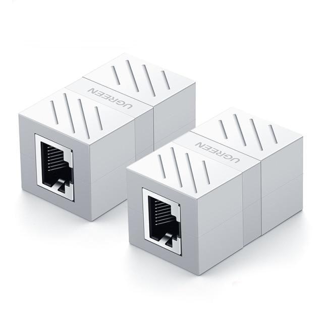 Elegant Small RJ45 Network Coupler Connector Cat7/6/5e Ethernet Adapter 8P8C Network Extender Extension Cable For Ethernet Cable Adapter Female To Female Black Stevvex
