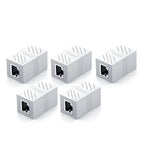 Elegant Small RJ45 Network Coupler Connector Cat7/6/5e Ethernet Adapter 8P8C Network Extender Extension Cable For Ethernet Cable Adapter Female To Female Black Stevvex