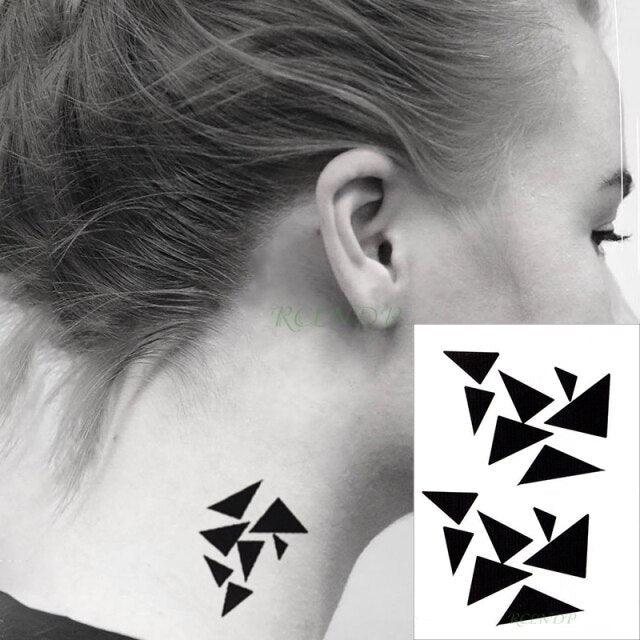 New Waterproof Temporary Sticker Tattoo Flame Heart Star Element Body Art Cute Small Tattoos For Kids Womens Stevvex