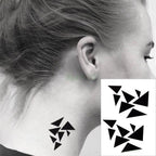 New Waterproof Temporary Sticker Tattoo Flame Heart Star Element Body Art Cute Small Tattoos For Kids Womens Stevvex