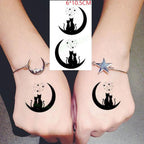 New Waterproof Temporary Sticker Tattoo Flame Heart Star Element Body Art Cute Small Tattoos For Kids Womens Stevvex