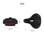 Reflective Breathable Bike Saddle Cushion Leather Surface Seat Mountain Bicycle Shock Absorbing Hollow Bike Seat For Women Or Men Bicycle Saddle Replacement Padded Soft High Density Memory Foam With Dual Shock Absorbing Stevvex