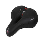 Reflective Breathable Bike Saddle Cushion Leather Surface Seat Mountain Bicycle Shock Absorbing Hollow Bike Seat For Women Or Men Bicycle Saddle Replacement Padded Soft High Density Memory Foam With Dual Shock Absorbing Stevvex