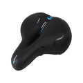 Reflective Breathable Bike Saddle Cushion Leather Surface Seat Mountain Bicycle Shock Absorbing Hollow Bike Seat For Women Or Men Bicycle Saddle Replacement Padded Soft High Density Memory Foam With Dual Shock Absorbing Stevvex