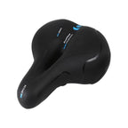 Reflective Breathable Bike Saddle Cushion Leather Surface Seat Mountain Bicycle Shock Absorbing Hollow Bike Seat For Women Or Men Bicycle Saddle Replacement Padded Soft High Density Memory Foam With Dual Shock Absorbing Stevvex