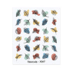 French Line Nail Water Decal Flower Marble Leaf Girl Stickers on Nails Water Ink Transfer Slider Nail Stickers Decor Kids Nails Art Decoration Nail Strips Shiny French Tip Guides Stickers French Nail Stickers Form Fringe Guides Stevvex