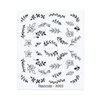 French Line Nail Water Decal Flower Marble Leaf Girl Stickers on Nails Water Ink Transfer Slider Nail Stickers Decor Kids Nails Art Decoration Nail Strips Shiny French Tip Guides Stickers French Nail Stickers Form Fringe Guides Stevvex