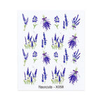 French Line Nail Water Decal Flower Marble Leaf Girl Stickers on Nails Water Ink Transfer Slider Nail Stickers Decor Kids Nails Art Decoration Nail Strips Shiny French Tip Guides Stickers French Nail Stickers Form Fringe Guides Stevvex