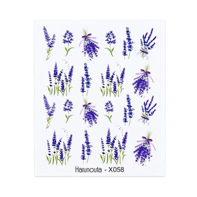 French Line Nail Water Decal Flower Marble Leaf Girl Stickers on Nails Water Ink Transfer Slider Nail Stickers Decor Kids Nails Art Decoration Nail Strips Shiny French Tip Guides Stickers French Nail Stickers Form Fringe Guides Stevvex