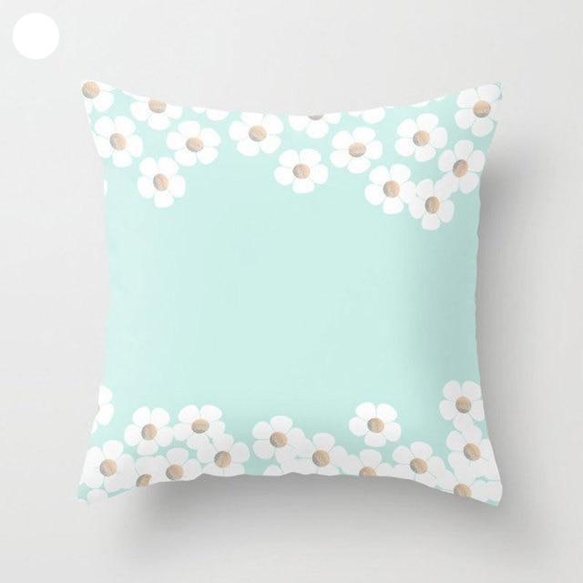 Mint Green Cushion Cover Pillowslip Home Supplies Decorative Fresh Mint Green Gray Watercolour Stripes Generic Solid Decorative Bedroom Pillow Cases Covers Pillow Case Simple Living Room Stevvex