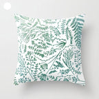 Mint Green Cushion Cover Pillowslip Home Supplies Decorative Fresh Mint Green Gray Watercolour Stripes Generic Solid Decorative Bedroom Pillow Cases Covers Pillow Case Simple Living Room Stevvex