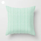 Mint Green Cushion Cover Pillowslip Home Supplies Decorative Fresh Mint Green Gray Watercolour Stripes Generic Solid Decorative Bedroom Pillow Cases Covers Pillow Case Simple Living Room Stevvex