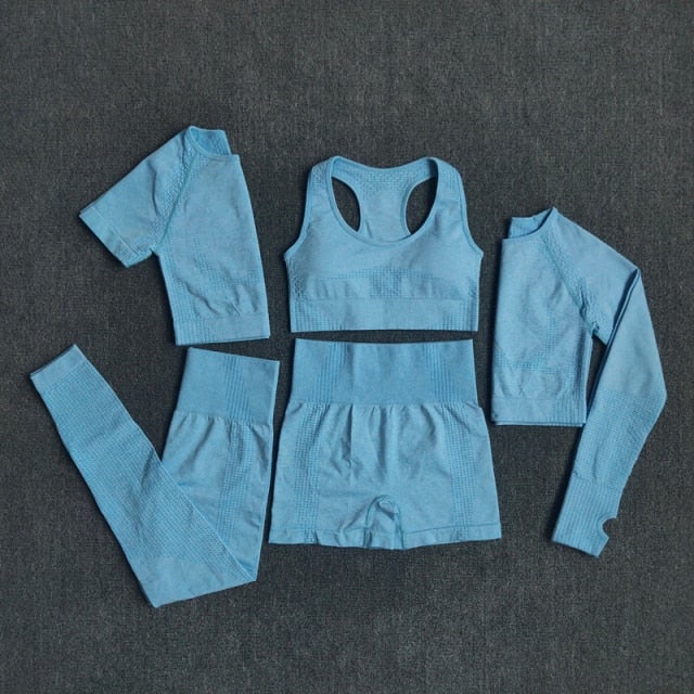 FlexFit Seamless Women’s Yoga Set: Comfort & Style - SJB-DIAMOND ELITES