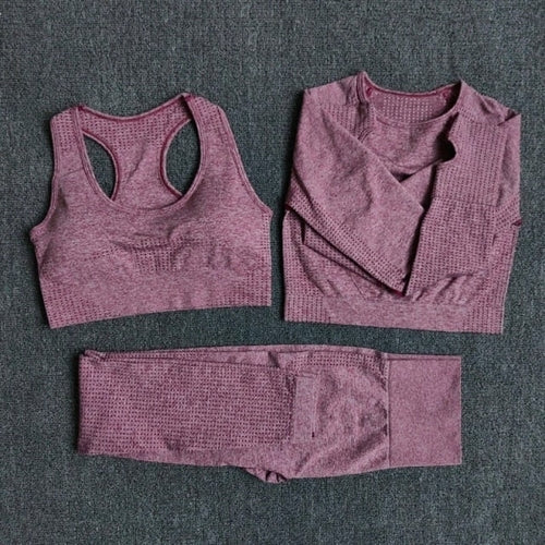FlexFit Seamless Women’s Yoga Set: Comfort & Style - SJB-DIAMOND ELITES