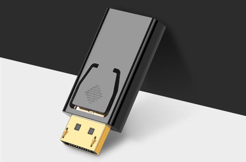 4K Display Port To HDMI Compatible Adapter Converter Display Port Male DP To Female HD TV Cable Adapter Video Audio Compatible With Computer Desktop Labtop PC Monitor HDTV Gold Plated Stevvex