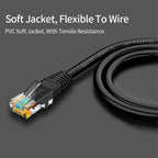 CAT6 Ethernet Cable LAN Cable Network Cable Gold Plated Laptop Router Cat6 Right Angle Ethernet Cable RJ45 Network Patch Cord Cable For Laptop Game Console Stevvex