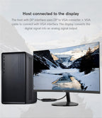 DisplayPort to VGA Adapter Cable Converter Compatible with Computer, Desktop, Laptop, PC, Monitor, Projector.