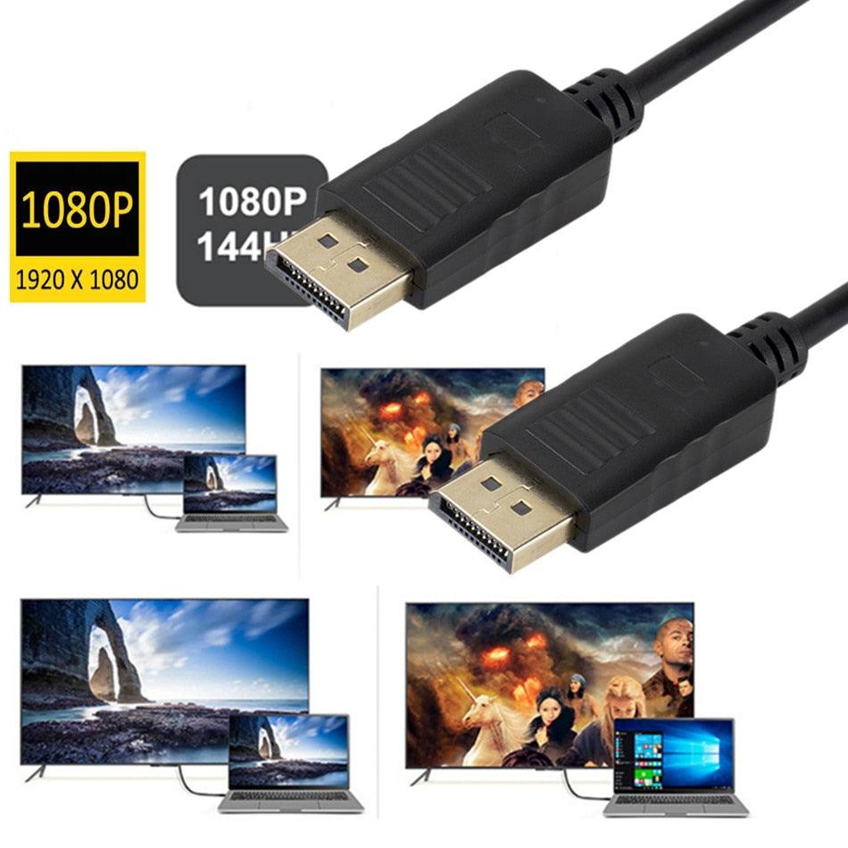 Fast 1.8M DisplayPort Cable Adapter For Computer TV Projector Laptop Monitor Stevvex