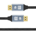 1m/2m/5m High Speed 1.4Gbp Slim and Flexible Ultra HD 8K 4K 144Hz 165Hz Display Port Adapter For Monitor PC Laptop Projector Stevvex