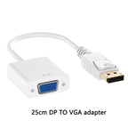 DP to VGA Video Adapter 1080p Thunderbolt DP to VGA Cables Compatible with Computer, Desktop, Laptop, PC, Monitor, Projector, Stevvex