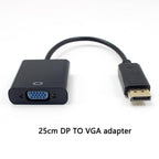 DP to VGA Video Adapter 1080p Thunderbolt DP to VGA Cables Compatible with Computer, Desktop, Laptop, PC, Monitor, Projector, Stevvex