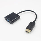 DP to VGA Video Adapter 1080p Thunderbolt DP to VGA Cables Compatible with Computer, Desktop, Laptop, PC, Monitor, Projector, Stevvex