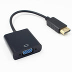 DP to VGA Video Adapter 1080p Thunderbolt DP to VGA Cables Compatible with Computer, Desktop, Laptop, PC, Monitor, Projector, Stevvex