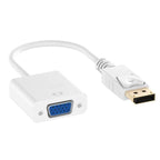 DP to VGA Video Adapter 1080p Thunderbolt DP to VGA Cables Compatible with Computer, Desktop, Laptop, PC, Monitor, Projector, Stevvex