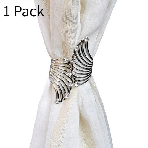 Angel's Wing Curtain Strap Modern Simple Curtain Clip Without Punching And Installation Of Metal Decorative Curtain Buckle Curtain Tiebacks Clips For Window Drapes Holdbacks Decorative Sheer Curtain Tiebacks For Girl' Room Stevvex