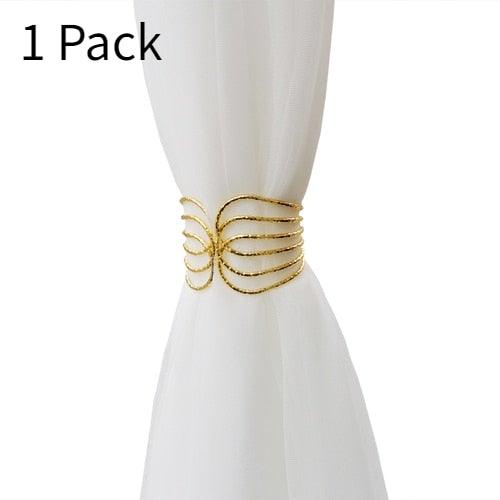 Angel's Wing Curtain Strap Modern Simple Curtain Clip Without Punching And Installation Of Metal Decorative Curtain Buckle Curtain Tiebacks Clips For Window Drapes Holdbacks Decorative Sheer Curtain Tiebacks For Girl' Room Stevvex