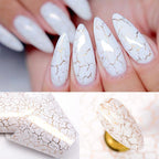 Nail Foils Marble Flower Series Iridescent Nail Art Transfer Sticker Paper Slider Nail Water Decal Design Manicures Decorations  Art Manicures Decoration New Gold Nail Transfer Foils for Nail Arts Nails Supply Holographic Effect Nail Art Foil Stickers Hol Stevvex