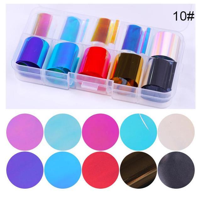 Nail Foils Marble Flower Series Iridescent Nail Art Transfer Sticker Paper Slider Nail Water Decal Design Manicures Decorations  Art Manicures Decoration New Gold Nail Transfer Foils for Nail Arts Nails Supply Holographic Effect Nail Art Foil Stickers Hol Stevvex