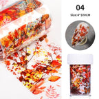 Nail Foils Marble Flower Series Iridescent Nail Art Transfer Sticker Paper Slider Nail Water Decal Design Manicures Decorations  Art Manicures Decoration New Gold Nail Transfer Foils for Nail Arts Nails Supply Holographic Effect Nail Art Foil Stickers Hol Stevvex