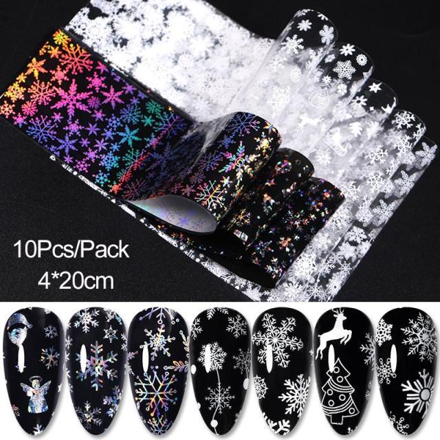 Nail Foils Marble Flower Series Iridescent Nail Art Transfer Sticker Paper Slider Nail Water Decal Design Manicures Decorations  Art Manicures Decoration New Gold Nail Transfer Foils for Nail Arts Nails Supply Holographic Effect Nail Art Foil Stickers Hol Stevvex
